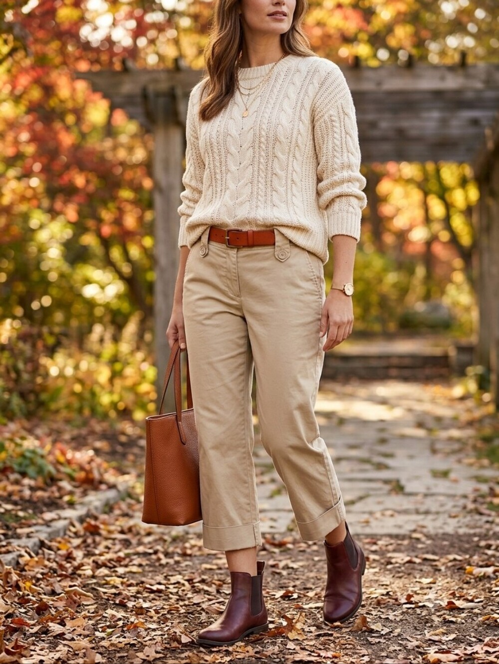 Reitmans Cropped Khaki Pants Cuffed Wide Leg Coastal Grandma Y2K Preppy Siren